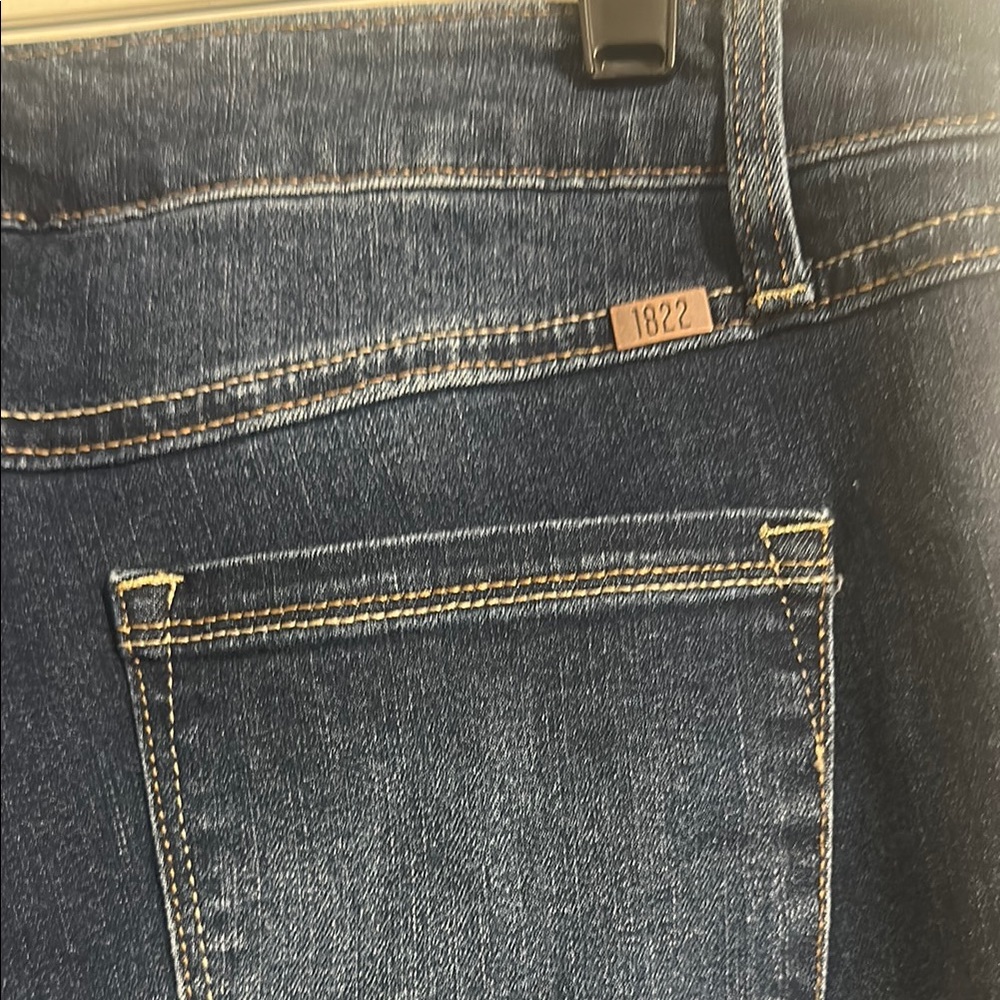 1822 Denim Flare Wide Leg Blue Jeans - Picture 6 of 7